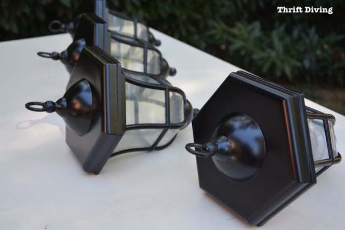 DIY Lanterns Upcycled From Thrifted Path Lights DIY Lanterns Upcycled From Thrifted Path Lights